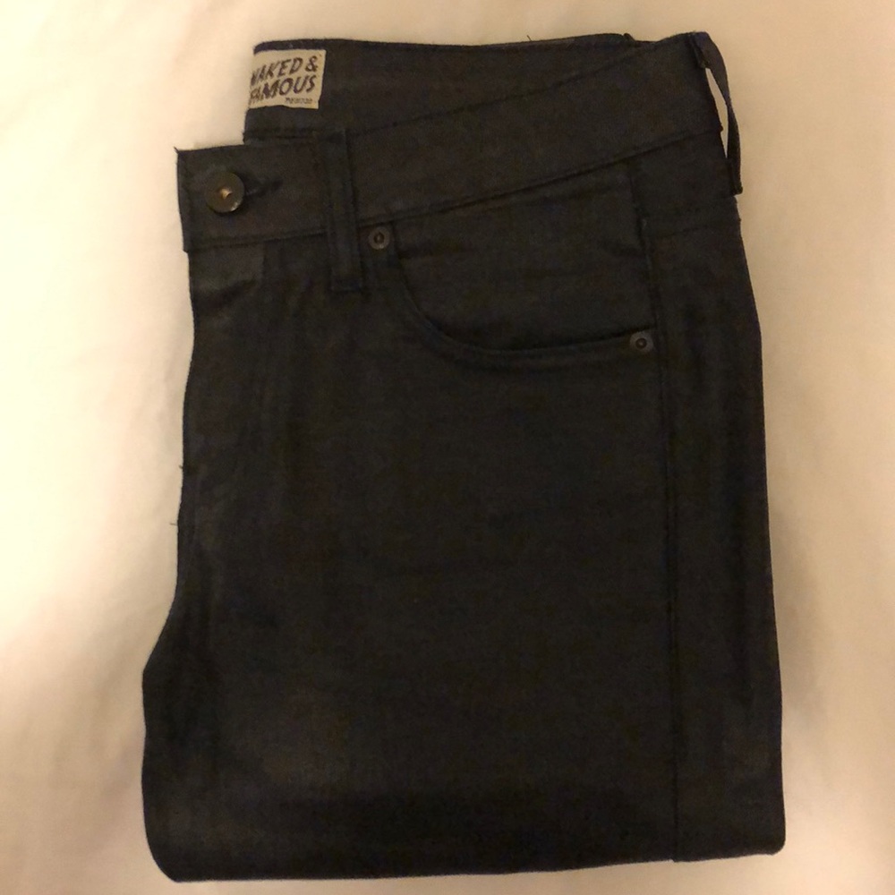 NAKED & FAMOUS - Wax Coated Indigo Denim